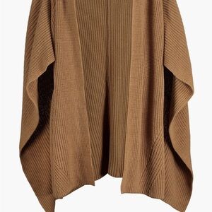 All Saints Traveling Rib Ruana Cortina Beige Sweater